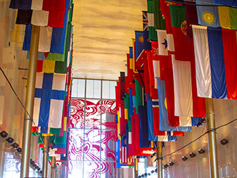 International Flags at Kennedy Center