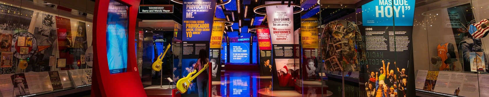 A vibrant exhibit at the Smithsonian American History Museum featuring music, culture and activism.